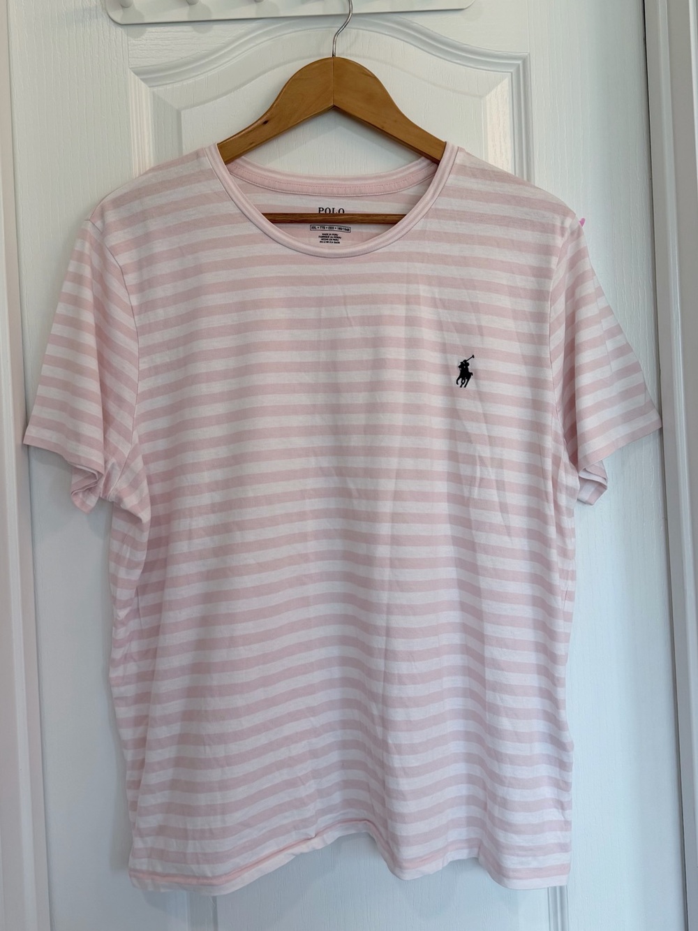 Polo Ralph Lauren Women XXL Striped T Shirt Cotton Pony Logo Preppy Classic Crew